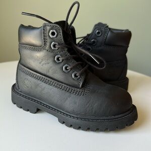 Timberland Classic 5 Eye Lace Up Boots Leather Waterproof Primaloft Toddler 7